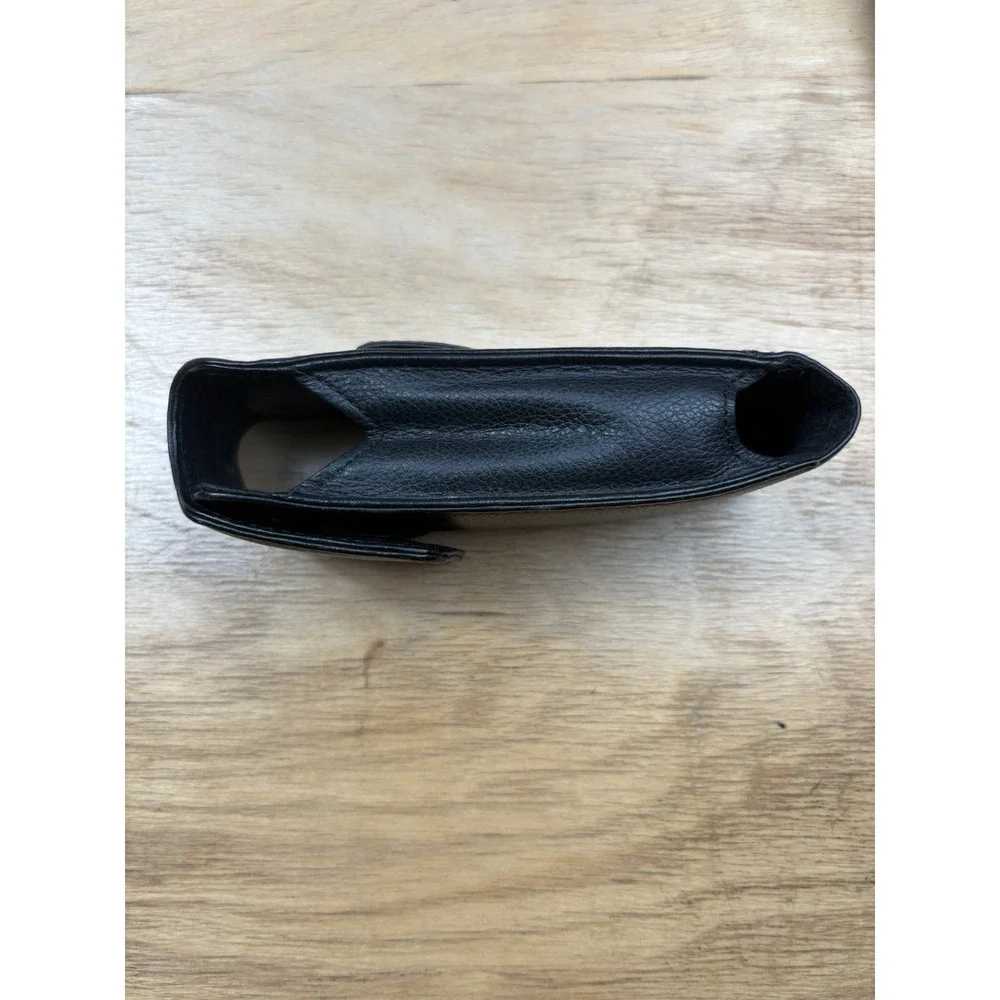 Vintage Nautica Leather Cell Phone Case Holster Belt Clip Black 96065